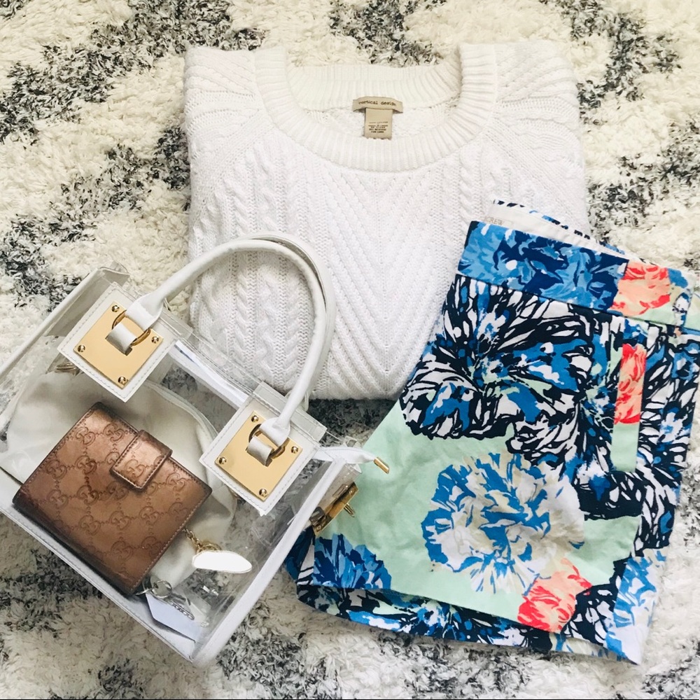 🌼 J. Crew Floral Stretch City Fit